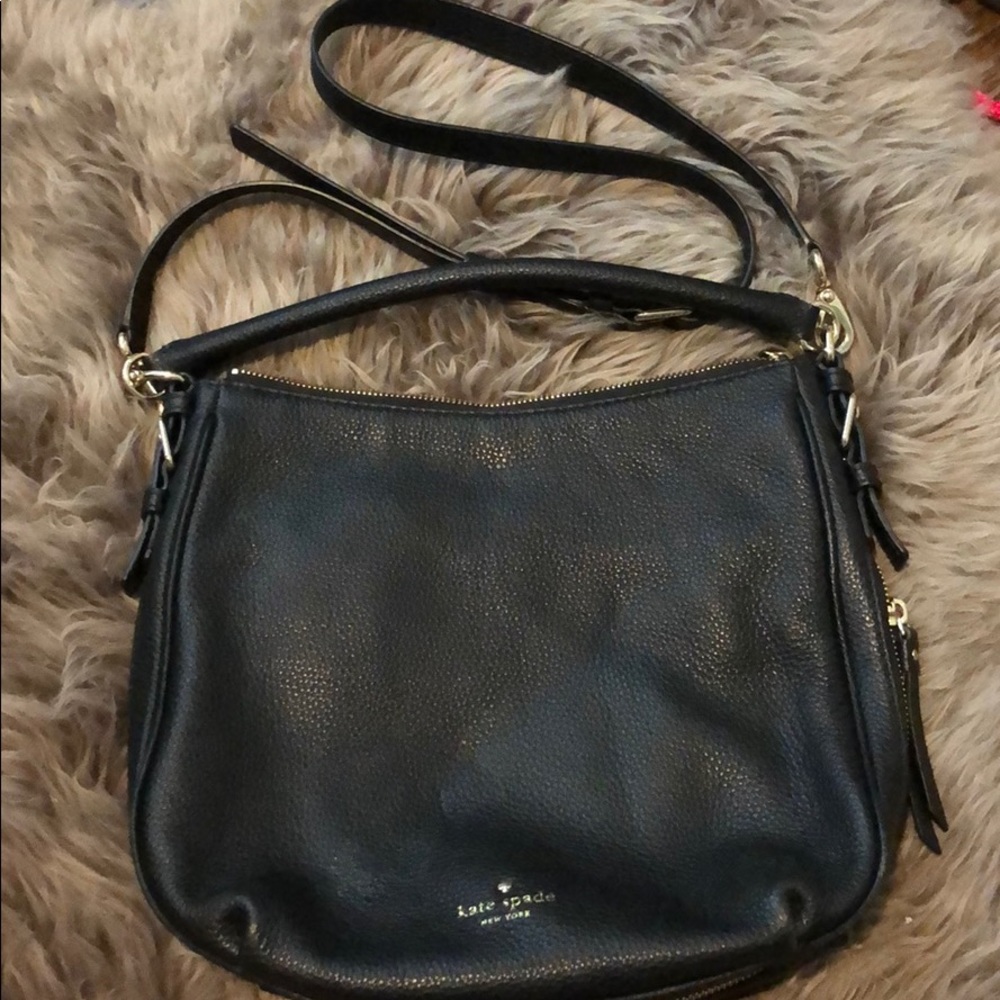 Kate spade black cobble hill shoulder bag
